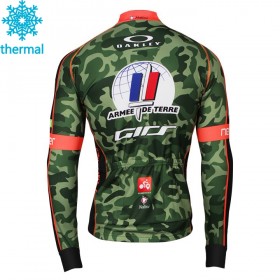 Maillot vélo 2018 Armee De Terre Hiver Thermal Fleece N001